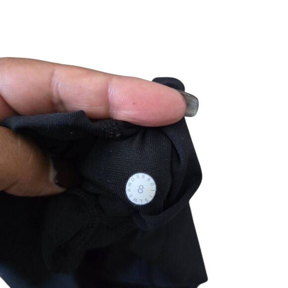 Lululemon Wunder Leggings Women's Size 8 Black Pull-On Yoga Athletic - Picture 3 of 7